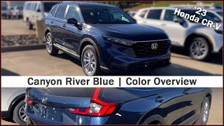 2023 Honda CRV Canyon River Blue  Color Overview [upl. by Krock]