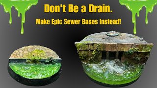 Detailed guide to making two types of sewer bases for your minis [upl. by Wallraff]