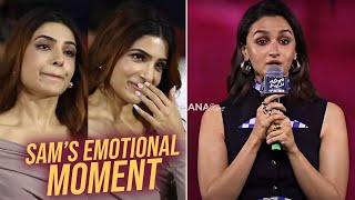 Samantha Gets Emotional To Alia Bhatt Words  JIGRA Movie Pre Release Event  Manastars [upl. by Andrey]