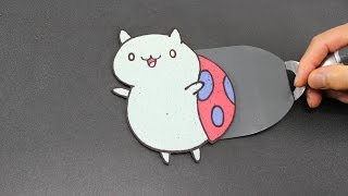 Pancake Art  Catbug Bravest Warriors by Tiger Tomato [upl. by Hughett]