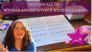 Livestream Swatching The Winsor and Newton Watercolor Dot Card [upl. by Siberson]