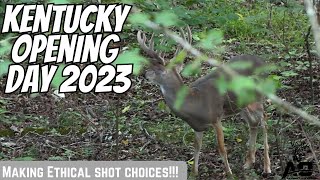 Kentucky DEER SEASON Opening Day 2023  Bow Hunting Taking an ETHICAL Shot [upl. by Clyve865]