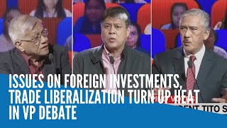 Issues on foreign investments trade liberalization turn up heat in VP debate [upl. by Sedda972]