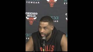 Tristan Thompson says the Bulls HAVENT forgot what Grayson Allen did to Caruso👀 shorts [upl. by Brownley]