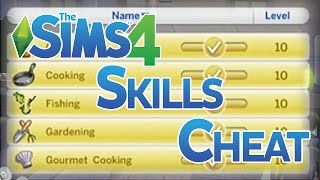 The Sims 4 Level Up Skills Cheat [upl. by Gladi]