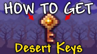 How to Get Desert Key in Terraria  Desert Keys Farm [upl. by Yrakaz]