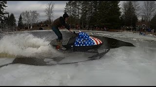 Pickerel Lake 2024 Sleds Drowning and Crashing [upl. by Allenotna606]