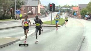 Haile Gebrselassie at the Great North Run 2010 [upl. by Whitcomb]