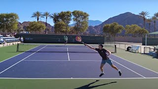 Reilly Opelka v Jenson Brooksby  Court Level Practice Match Highlights IW 2022 [upl. by Carce]