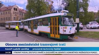 O obnově meziměstské tramvajové trati Liberec  Jablonec nad Nisou [upl. by Nue]