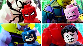 All Big Fig Character Thanos Hulk Venom Boss Fights in LEGO Marvel Super Heroes 2 [upl. by Chalmer]