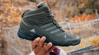 Adidas Mens Xaphan Mid Trekking and Hiking Shoes Unboxing amp Review In Hindi [upl. by Cruce]