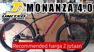 Sepeda MTB UNITED MONANZA 40 terbaru 2022 ⭐ Recommended ⭐ harga 2 jutaan [upl. by Wolff396]