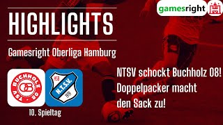 10 Spieltag Gamesright Oberliga Hamburg Highlights TSV Buchholz 08  NTSV [upl. by Wendin]