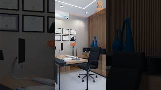 🔥Minimalistic Office Cabin Design 👌🏻 interior office shorts design vmdesigns trending [upl. by Lepine]