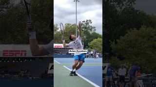 Aslan Karatsev serve slowmotion 🚀 🎾 [upl. by Tillfourd]