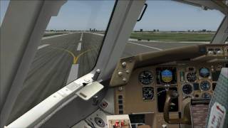 FS2004 Boeing 767300 ILS approach  bumpy landing RWY27R  Chicago OHare Intl KORD HD part 22 [upl. by Leugar445]