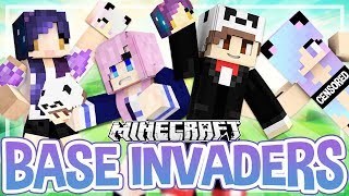 quotFacequot Invaders  Base Invaders Minecraft Challenge [upl. by Drawets]