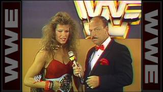 Mean Gene Okerlund has a laugh at Wendi Richters comments TNT May 24 1985 [upl. by Appledorf732]