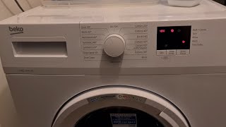 BEKO WASHING MACHINE REVIEW WTK72011W 1200 SPIN 7KG QUICK WASH 30° TEST 30MIN [upl. by Sinoda]