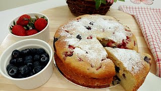 Cake Recipe with Mascapone Cheese  Berry Mascarpone Cake  El Amor Kitchen [upl. by Adnorehs727]