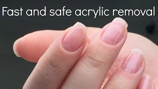 How to remove acrylic nails fast and safe  Nail tech secrets by nailcou [upl. by Aninad]