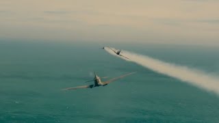 Dunkirk 2017  Second dogfight Part 2 Scene [upl. by Annahsad]