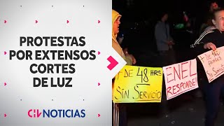 MÁS DE 72 HORAS SIN LUZ Vecinos protestan en diversos puntos del país por cortes de electricidad [upl. by Yelnoc]