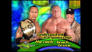 Story of The Rock vs Brock Lesnar  SummerSlam 2002 [upl. by Correy926]