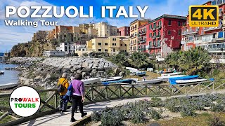 Pozzuoli Italy Walking Tour  4K with Captions  Prowalk Tours [upl. by Robinet]