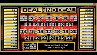 HOW TO MAKE A DEAL OR NO DEAL GAME USING NOTEPAD [upl. by Airdnna]