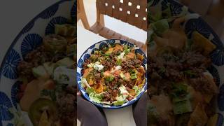 tacos but make it a SALAD 🌮🥗 recipe food [upl. by Allanson]