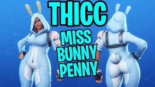 Officially The THICCEST Skin Fortnite EVER  THICC Miss Bunny Penny [upl. by Atilef]