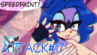 Sonic Speedpaint  Attack 17 Artfight [upl. by Cindee]