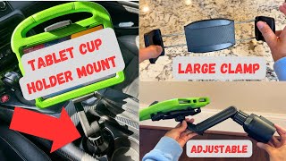 Best Tablet Cup Holder Car Mount for Tablet Ipad Review amp Demo [upl. by Bender]