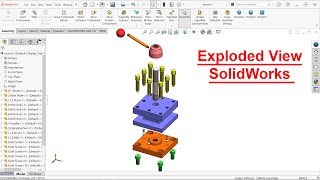 Exploded View in SolidworksSquare Tool Post [upl. by Conlon]