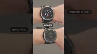 DISPLAY COMPARISON  Garmin Fenix 7 Pro VS Garmin Epix Pro Gen 2 [upl. by Kensell11]