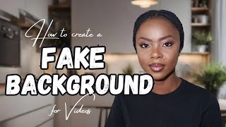 How to create fake Backgrounds for YouTube Videos for free [upl. by Enaelem]