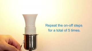 How to Reset the Meross Smart LED Light Bulb MSL120HK [upl. by Atwekk]