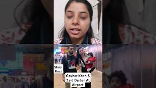 Gauhar Khan amp Zaid Darbar At Mumbai Airport couple mumbai gauharkhan zaiddarbar shorts ytshort [upl. by Patricio]