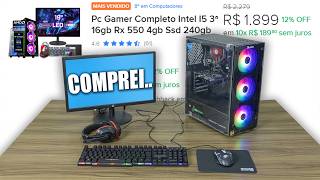 COMPREI O FAMOSO PC GAMER COMPLETO POR 1899 REAIS DO MERCADO LIVRE [upl. by Dix]