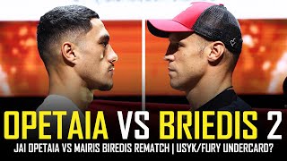 JAI OPETAIA VS MAIRIS BRIEDIS 2  VACANT IBF TITLE  USYKFURY UNDERCARD [upl. by Melone]