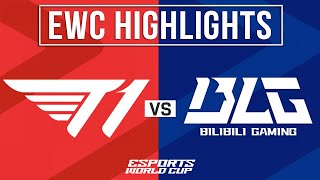 T1 vs BLG Highlights ALL GAMES  EWC 2024 Quarterfinals  T1 vs Bilibili Gaming [upl. by Burner]