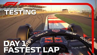 Max Verstappens Fastest Lap  Day 1  F1 PreSeason Testing 2024 [upl. by Juline637]