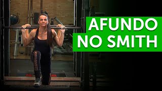 AFUNDO NO SMITH COM STEP NO PÉ DA FRENTE [upl. by Rabbaj]