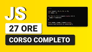 Presentazione Corso JAVASCRIPT Completo 27 Ore  Codegrindit [upl. by Dnalra80]