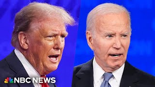 Watch the first 2024 presidential debate between Biden and Trump [upl. by Nelubez467]