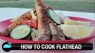 How To Cook Flathead  We Flick Fishing Videos [upl. by Kenay542]