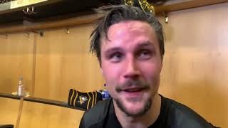 Erik Karlsson talks about his Penguins preseason debut [upl. by Obeng]