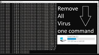 How To Remove Virus Using CMD WINDOWS 788 110 100 Fix [upl. by Adalie]